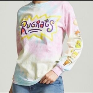 Rugrats Tye Dye Graphic Sweatshirt - Size Small